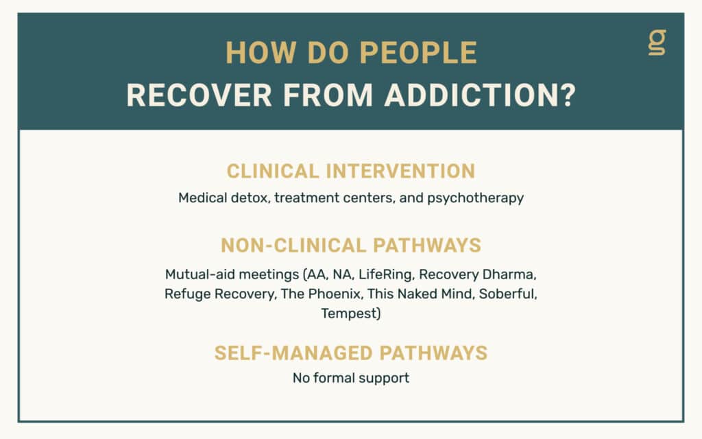 how do people recover from addiction chart