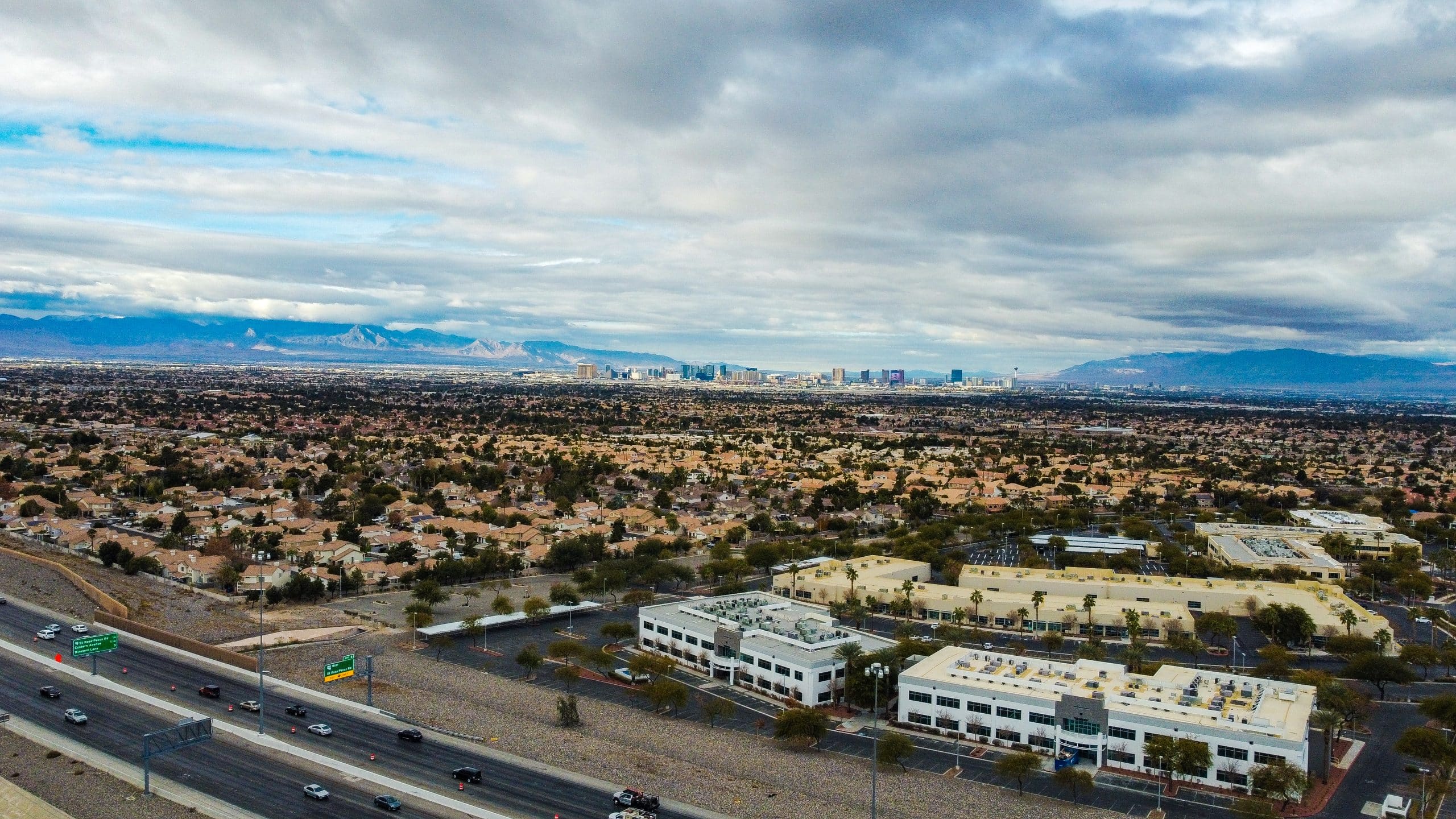 Henderson NV view of Vegas Skyline