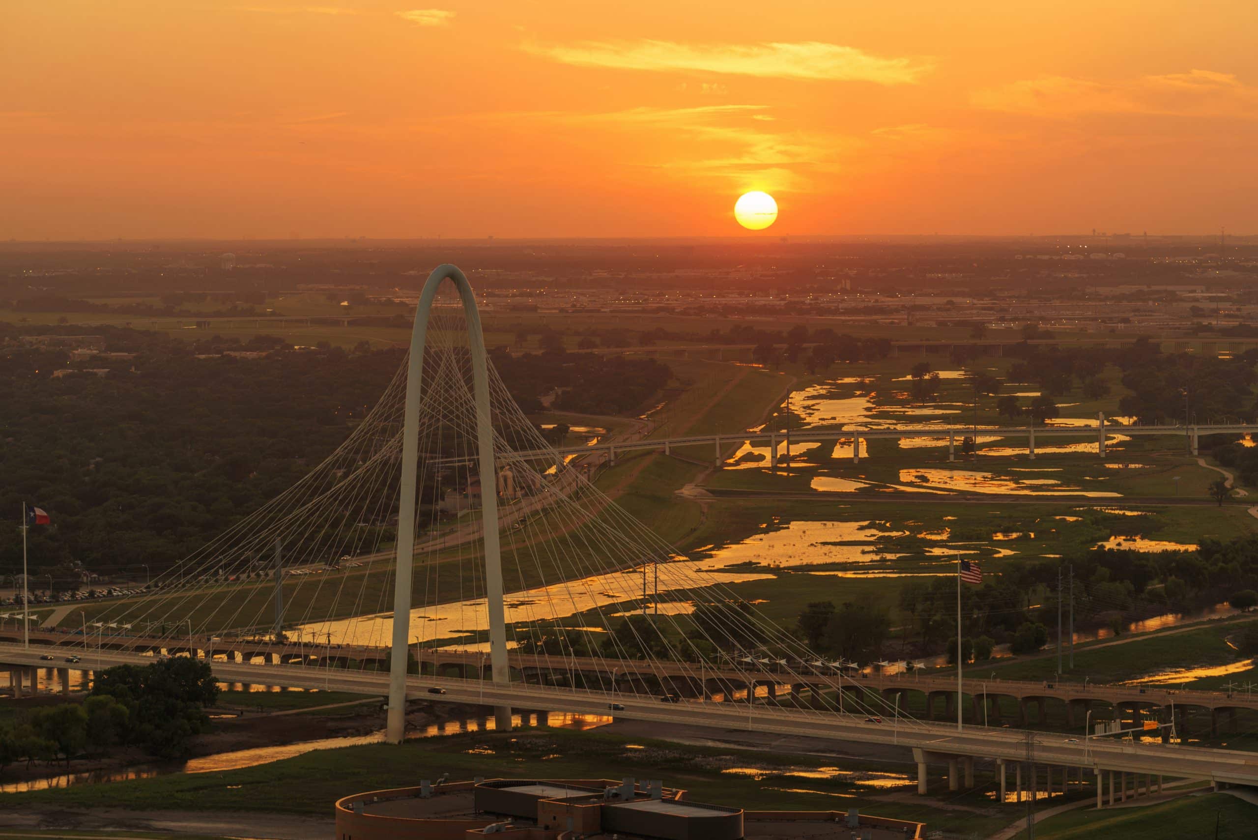 Bridge at Sunset, Dallas City, Texas