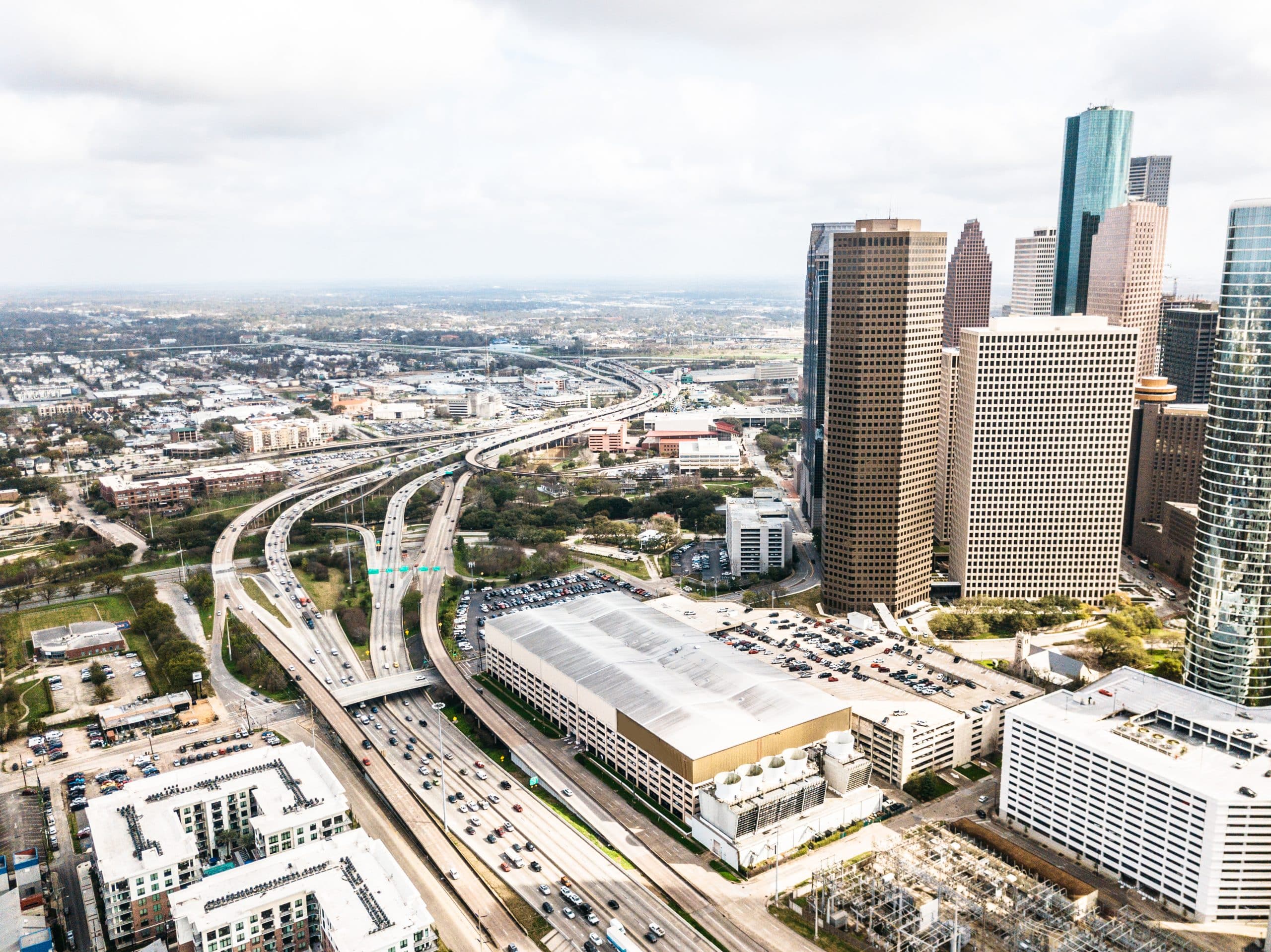 Houston Texas Aerial View from Drone