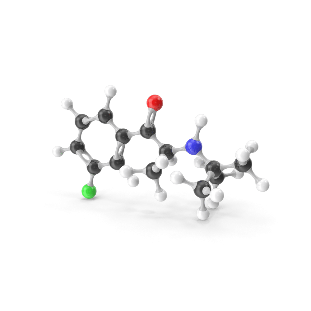 Bupropion-Molecular-Model