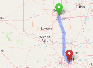 map navigation directions from New York City, NY to Gallus Detox Dallas