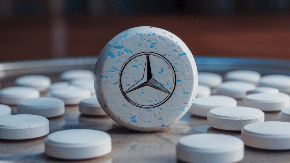 Mercedes Ecstasy Pill Imagined via AI Generative Creative
