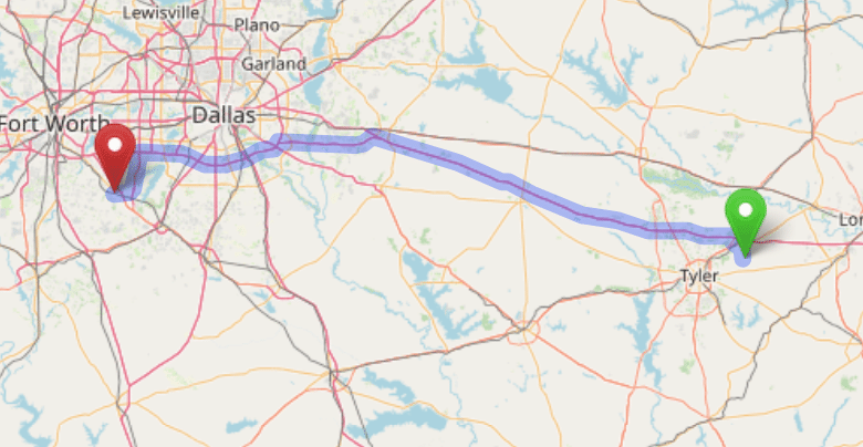map navigation directions from Atascocita Texas to Gallus Detox Dallas