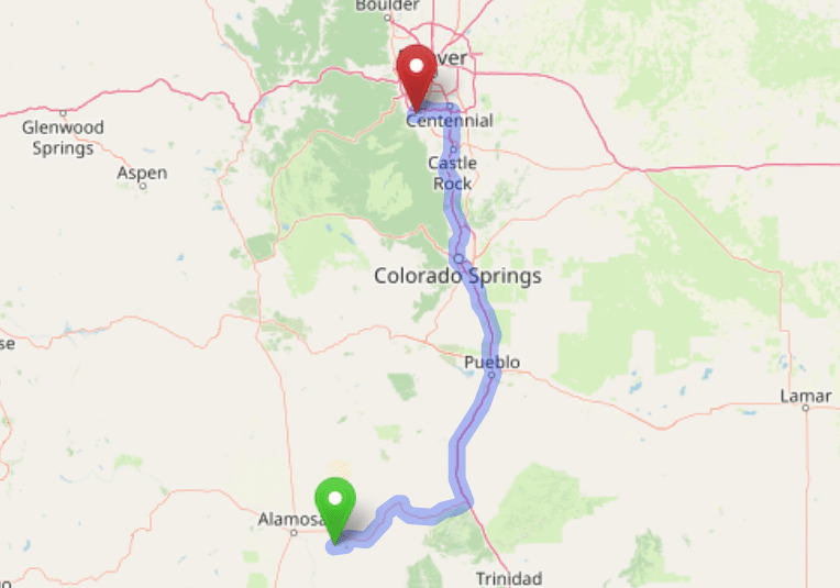 map navigation directions from Englewood to Gallus Detox Littleton CO