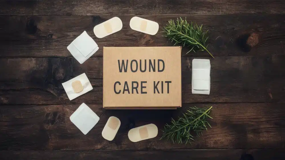 wound care kit for healthy skin