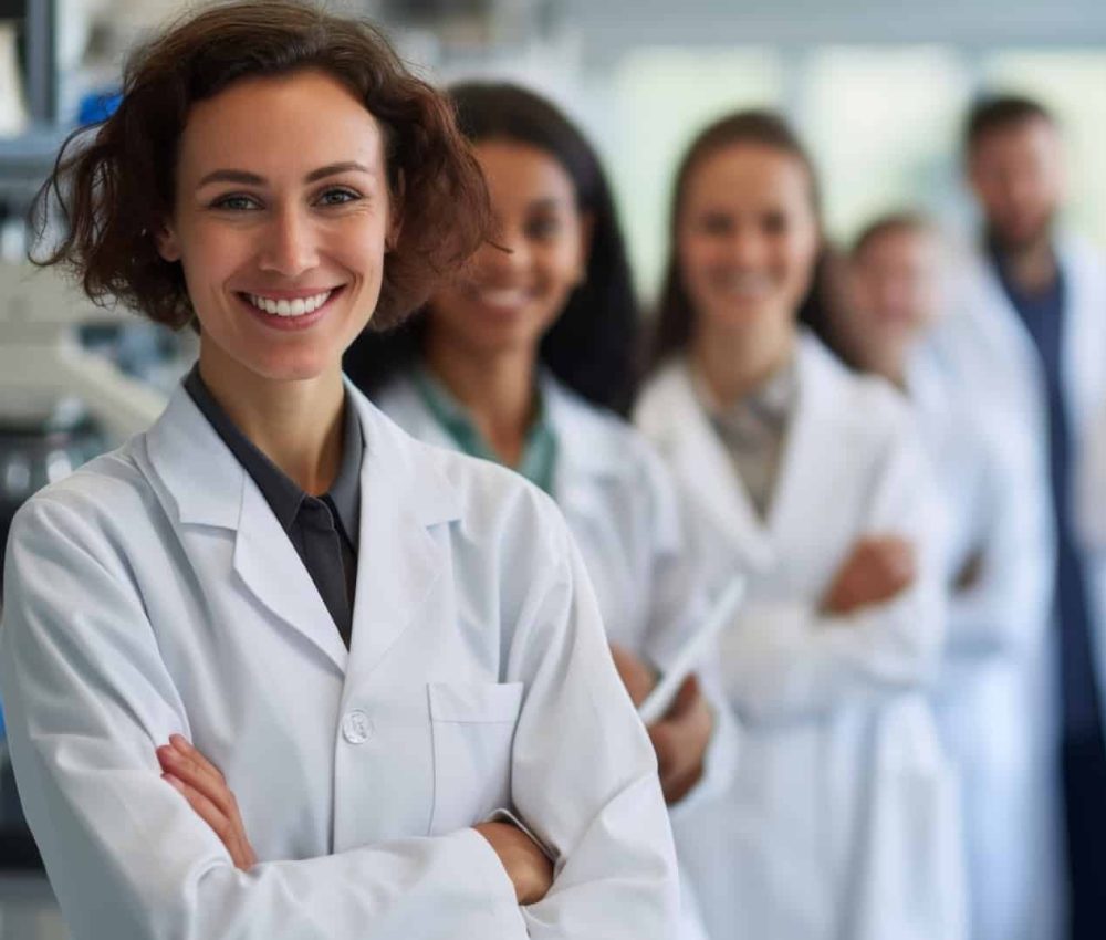 scientists study - AI imagined