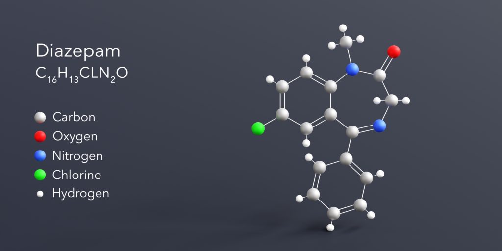 Valium AKA Diazempam Molecular Structure / Chemical Compisition